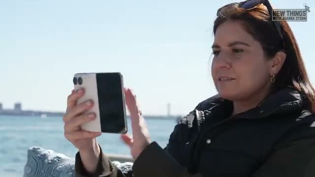 Joanna Stern testing the Duo on the Hudson